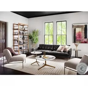 Helen Raw Brass Round Coffee Table