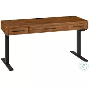 Avery Brown 60" Sit To Stand Home Office Set