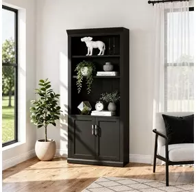 Abby Black Door Bookcase