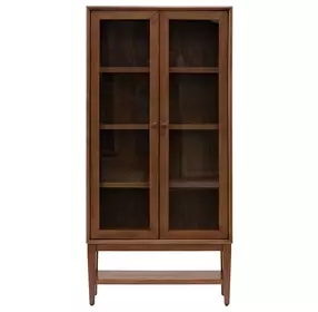 Cupertino Brown 2 Door Dining Display Cabinet