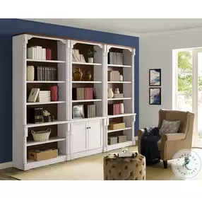 Durham Weathered Chalk 2 Piece Bookcase