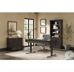 Kingston Dark Brown Bookcase With Doors