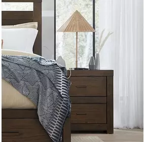 Modern Loft Brownstone 2 Drawer Nightstand