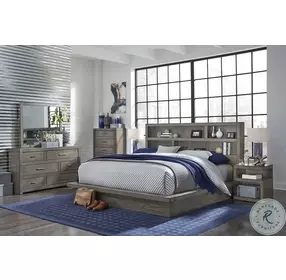 Modern Loft Greystone King Platform Bed