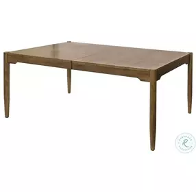 Lachlan Warm Sienna Brown Extendable Rectangular Dining Room Set