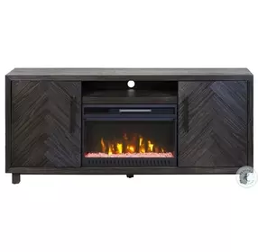 Palisades Gray 67" TV Stand with Fireplace