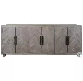 Palisades Distressed Gray TV Stand