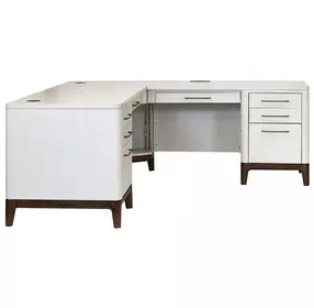 Pomona Soft White Executive Home Office Set