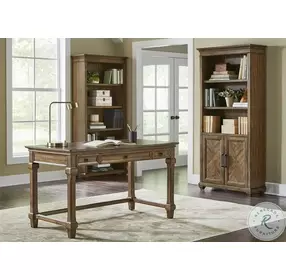 Porter Brown Bookcase With Doors