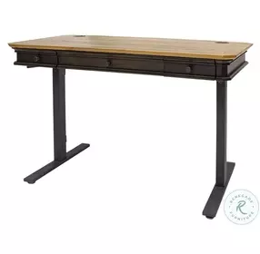 Sonoma Brown Executive Electric Sit Stand Home Office Set