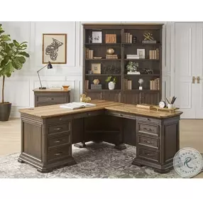 Sonoma Brown Executive L Shape Desk