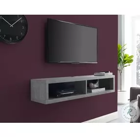 Wall Mounted Laminate Skyline Gray 48" TV Console