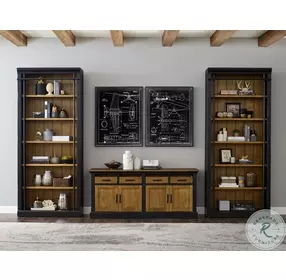 Toulouse Aged Ebony Storage Credenza