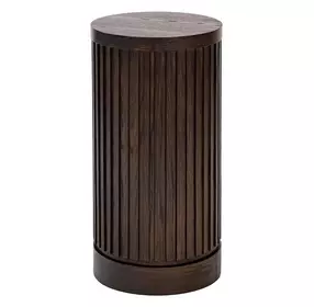 Tulane Brown 24" Round Side Table
