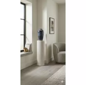 Tulane White 36" Round Side Table
