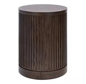 Tulane Brown Round Chairside Table