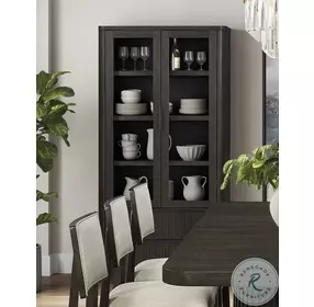 Tulane Dark Chocolate Display Cabinet