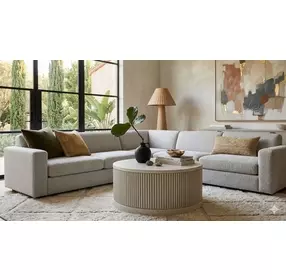 Tulane White 42" Round Coffee Table