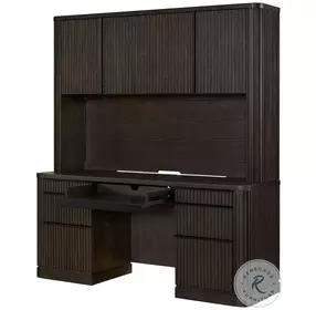 Tulane Dark Chocolate Credenza with Hutch
