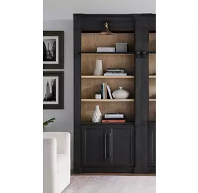 Willow Lane Black Tall Bookcase