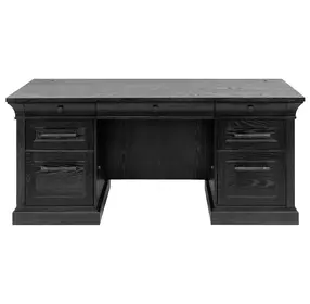 Willow Lane Ebony Black Home Office Set