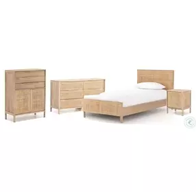 Sydney Natural Twin Panel Bed