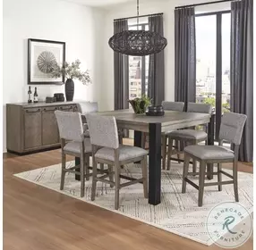 Woodland View Neutral Upholstered Counter Height Stool Set Of 2