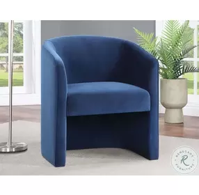 Iris Indigo Velvet Accent Chair