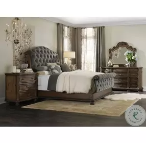 Melody Rustic Walnut Three Drawer Nightstand