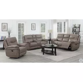 Isabella Sand Manual Reclining Sofa