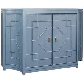 Isabel Capri Blue 2 Door Accent Cabinet