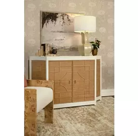 Isabel Painted White 2 Door Soft Close Accent Cabinet