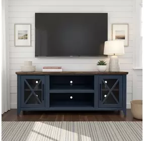 Ithaca Blue and Bourbon 66" TV Stand