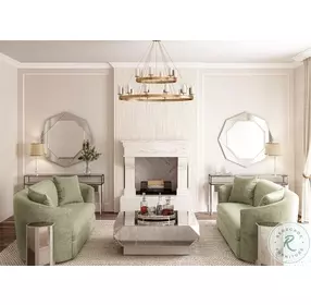 Mezzanine Dove Gray Octagonal Mirror