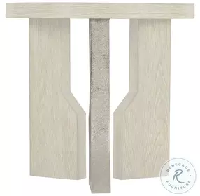 Ellis Jicama And Shiny Nickel Side Table