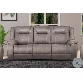 Finn Desert Taupe Performance Fabric Reclining Sofa