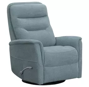 Dualis Snazzy Blue Manual Swivel Glider Recliner