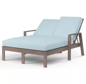 Laguna Canvas Skyline 77" Outdoor Double Chaise