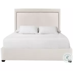 Morgan Espresso Upholstered Queen Panel Bed