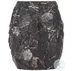 Tambora Dark Grey And White Accent Table