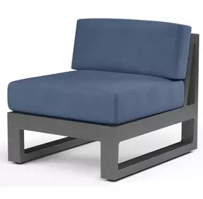 Redondo Spectrum Indigo Upholstered Outdoor Armless Club Chair