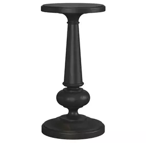 Atrium Black Round Spot Accent Table