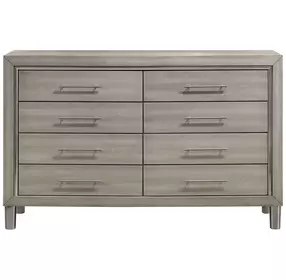 Lennox Gray 8 Drawer Dresser
