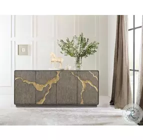 Veined Dark Brown TV Stand