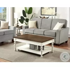 Joanna Ivory And Mocha End Table