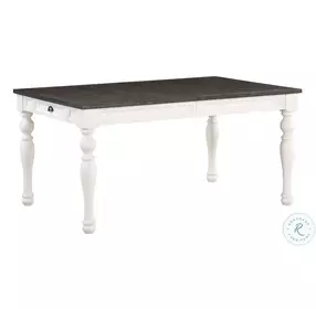 Joanna Ivory And Mocha Extendable Dining Room Set