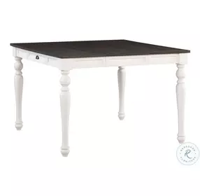 Joanna Ivory And Mocha Extendable Counter Height Dining Room Set