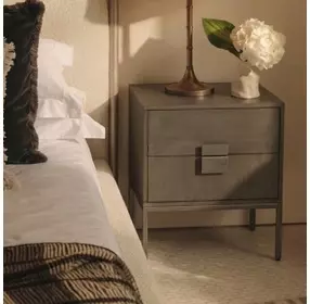 Emerald Ash Grey Nightstand