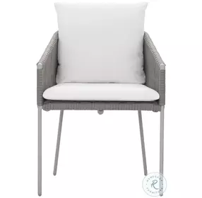Amalfi White Outdoor Arm Chair Set of 2