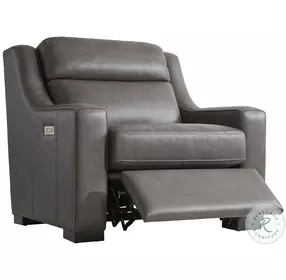 Germain Gray Leather Power Reclining Chair